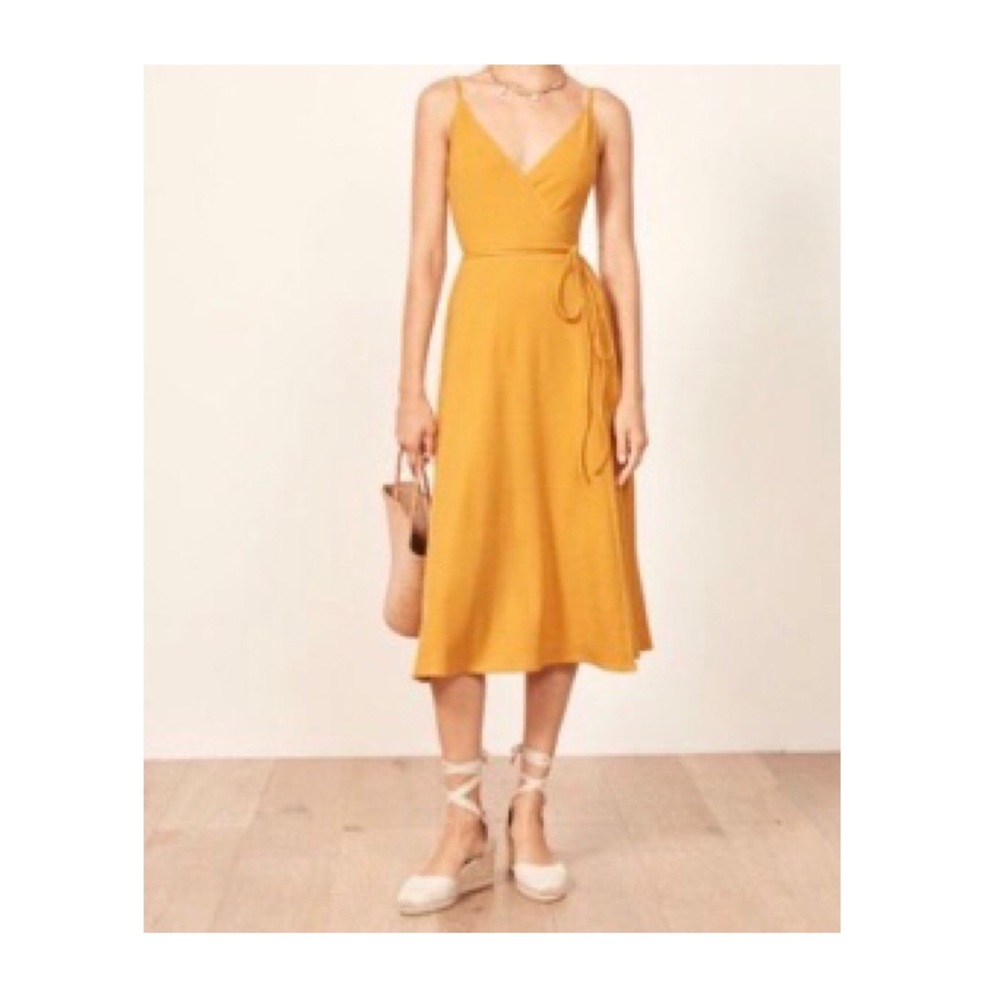Reformation Wrap Midi Dress